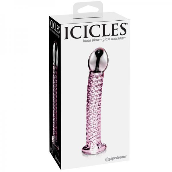 Icicles No 53 Pink Glass Massager