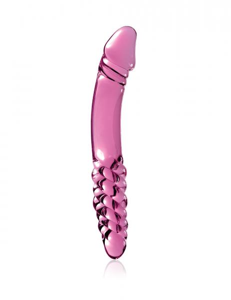 Icicles No 57 Glass Double Dildo Pink - Secret Garden