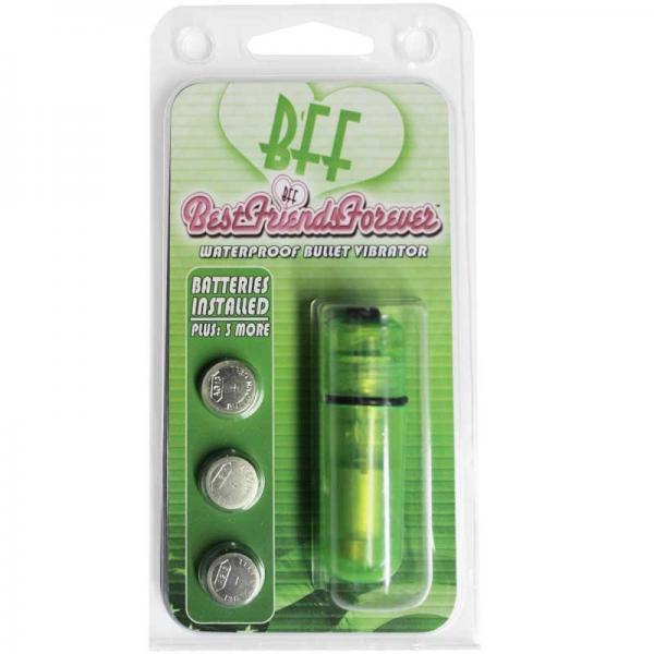 Bff Waterproof Vibrating Bullet Vibrator Green - Secret Garden