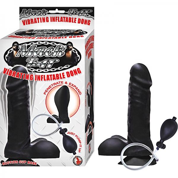 Vibrating Inflatable Dong Black - Secret Garden