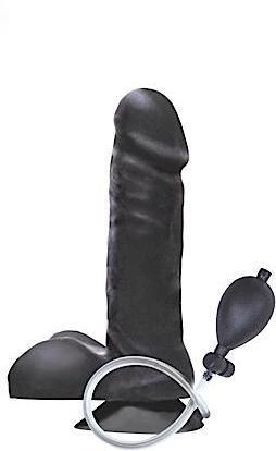 Vibrating Inflatable Dong Black - Secret Garden