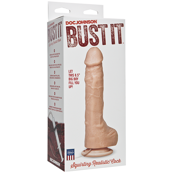 Squirting Realistic Dildo - Beige