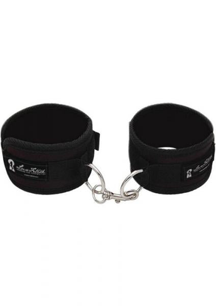 Lux Fetish Quality Love Cuffs Black - Secret Garden