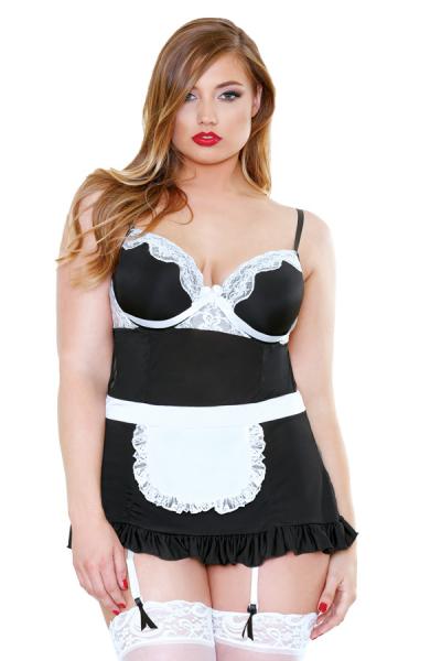 Curve Night Service Maid Bedroom Costume Panty 3X4X - Secret Garden