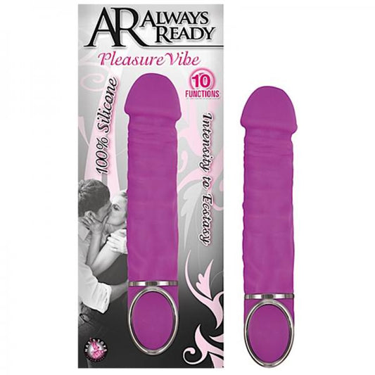 Ar Always Ready Pleasure Silicone 10 Function Vibe-purple - Secret Garden