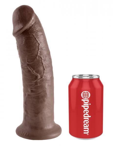 King Cock 10in Dildo - Brown