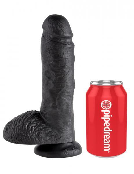 King Cock 8in Cock - Black