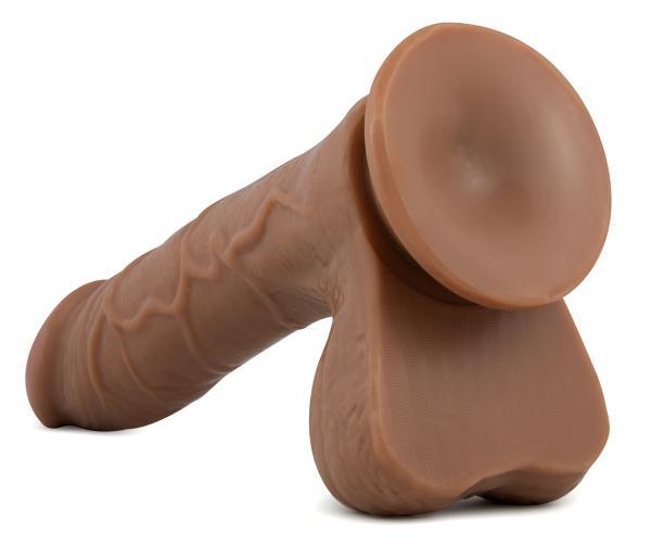 X5 Grinder Latin Realistic Dildo Brown