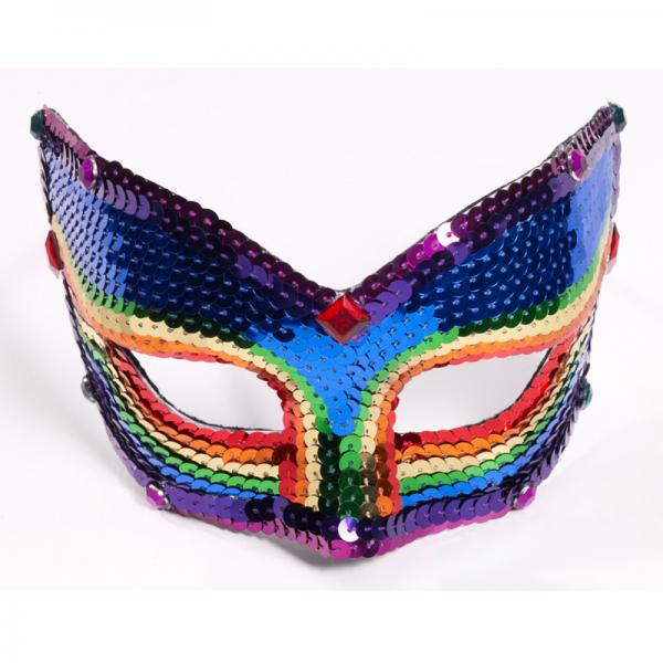 Rainbow Sequin Mask - Secret Garden