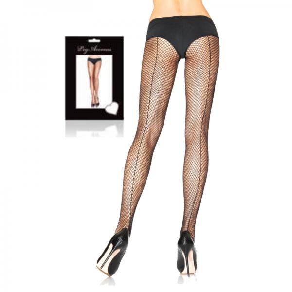 Fishnet Backseam Pantyhose O/S Black - Secret Garden