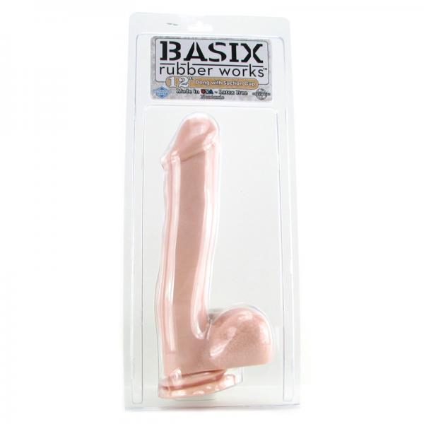 Basix Rubber Works 12 inches Mega Dildo Beige