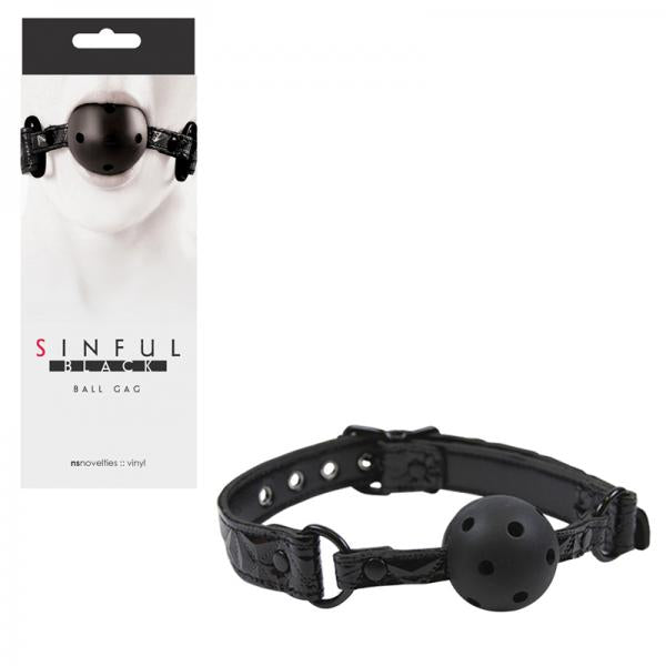 Sinful Black Ball Gag - Secret Garden