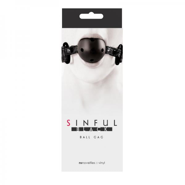 Sinful Black Ball Gag - Secret Garden