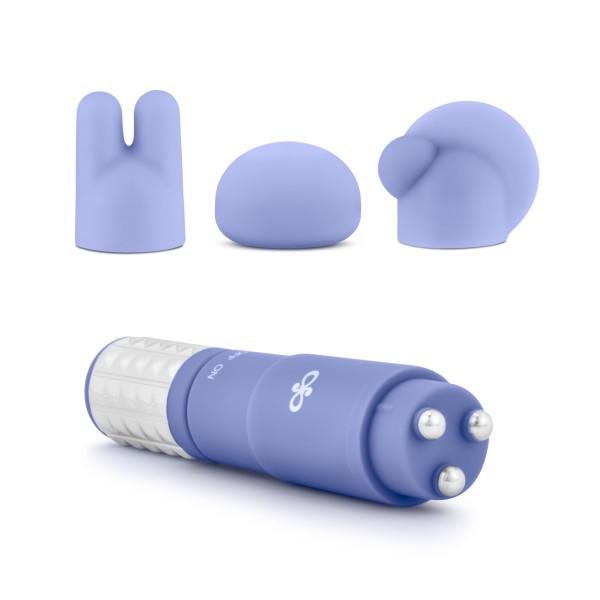 Revitalize Massage Kit with 3 Silicone Attachments Purple - Secret Garden