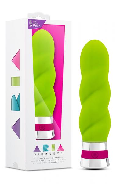 Aria Vibrance Lime Green Vibrator - Secret Garden