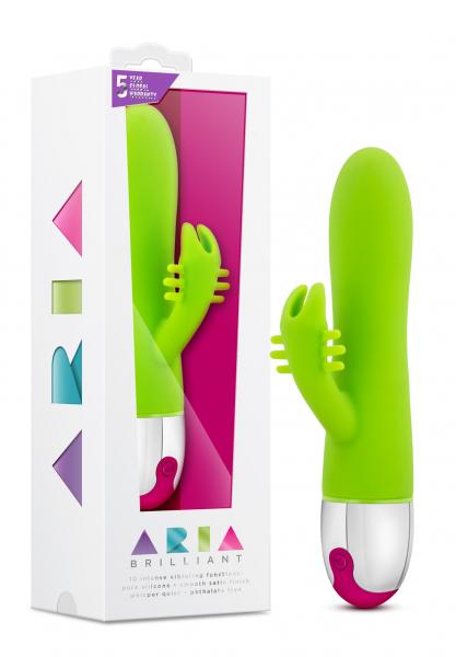 Aria Brilliant Lime Green Vibrator - Secret Garden