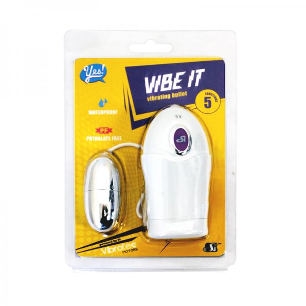 Vibe It White Bullet Vibrator - Secret Garden