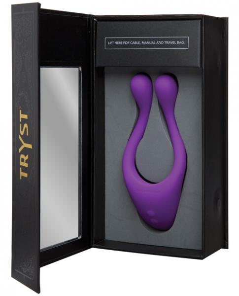 Tryst Purple Multi-Erogenous Massager - Secret Garden