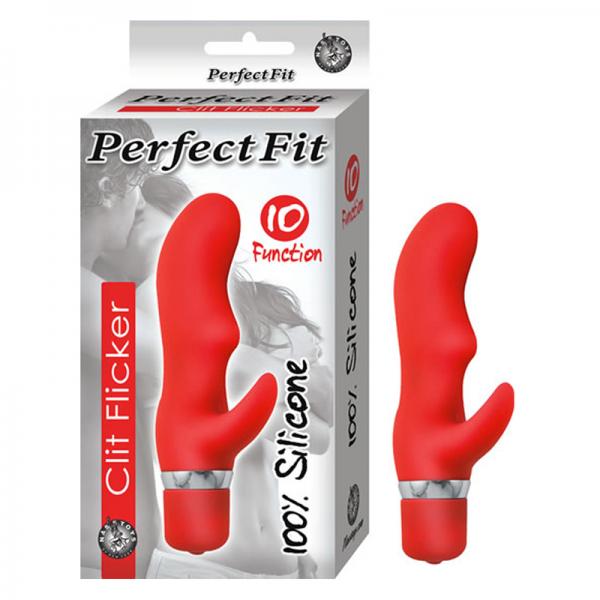 Perfection Fit Clit Flicker Red Vibrator - Secret Garden