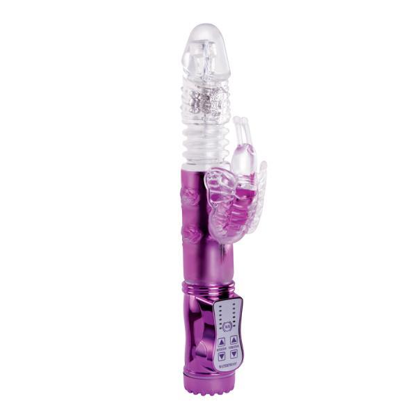 Wyld Vibes Butterfly Purple Rabbit Vibrator - Secret Garden