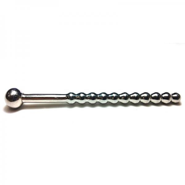 Rouge Beaded Urethral Sound W/stopper - Secret Garden