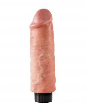 King Cock 6 inches Vibrating Dildo Beige - Secret Garden