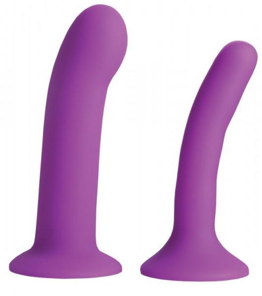 Strap U Incurve Silicone Strap-On Dildo Set