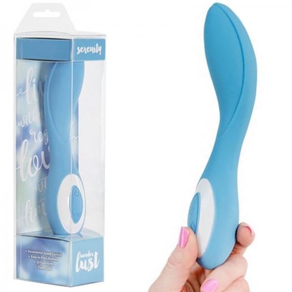 Wonderlust Serenity Blue G-Spot Vibrator - Secret Garden