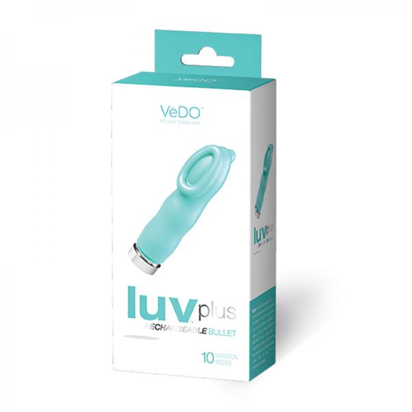 Vedo Luvplus Rechargeable Vibe - Tease Me Turquoise - Secret Garden