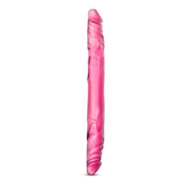 B Yours - 14in Double Dildo - Pink - Secret Garden