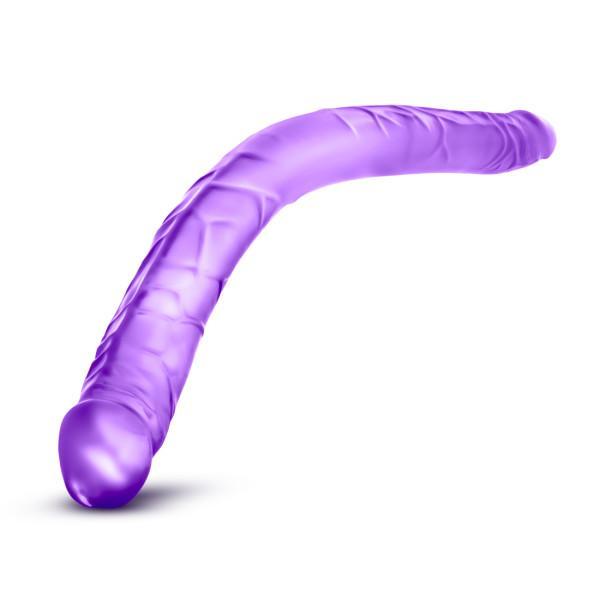 B Yours 16 inches Double Dildo Purple - Secret Garden