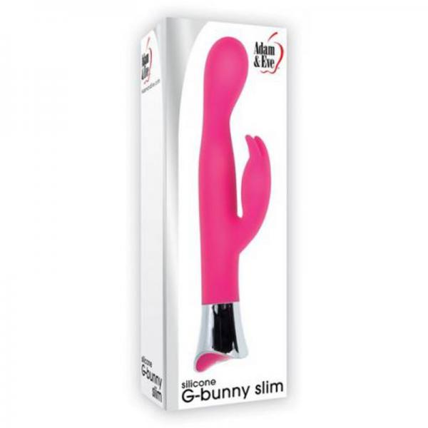 Adam & Eve Silicone G-bunny Slim Pink - Secret Garden