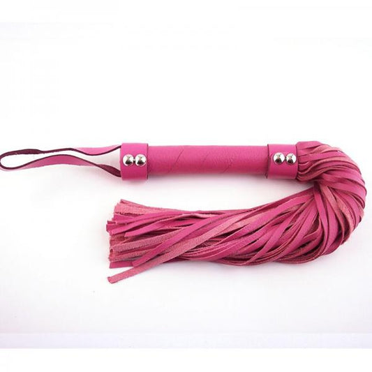 Rouge H-style Leather Flogger Pink - Secret Garden
