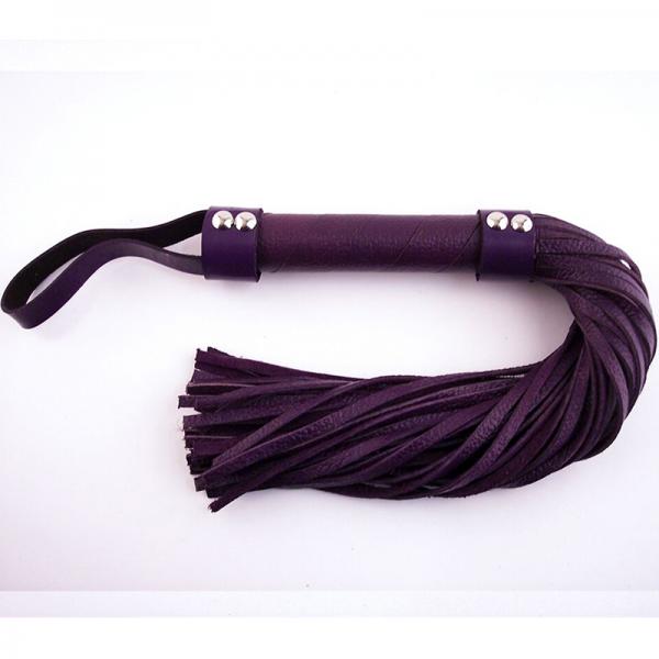 Rouge H-style Leather Flogger Purple - Secret Garden