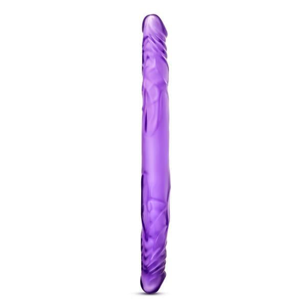 B Yours 14 inches Double Dildo Purple - Secret Garden