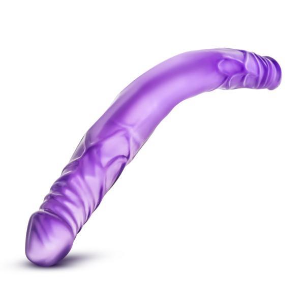 B Yours 14 inches Double Dildo Purple - Secret Garden