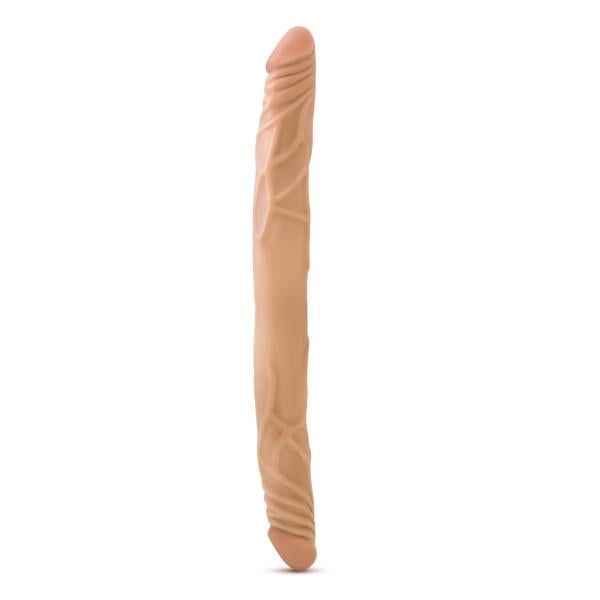 B Yours 14 inches Double Dildo Latin Tan - Secret Garden