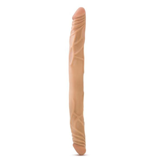 B Yours 14 inches Double Dildo Latin Tan - Secret Garden