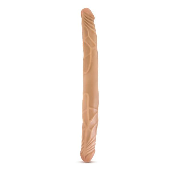 B Yours 14 inches Double Dildo Latin Tan - Secret Garden