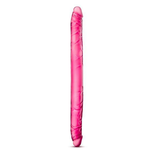 B Yours 16 inches Double Dildo Pink - Secret Garden