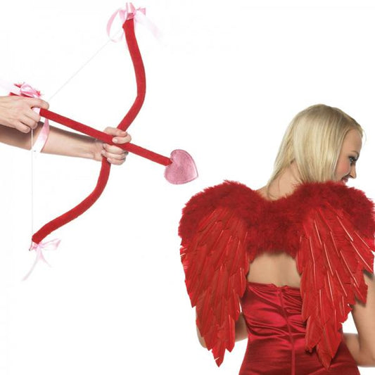 Cupid Kit - Includes Bow, Arrow And Wings O/s Red - Secret Garden