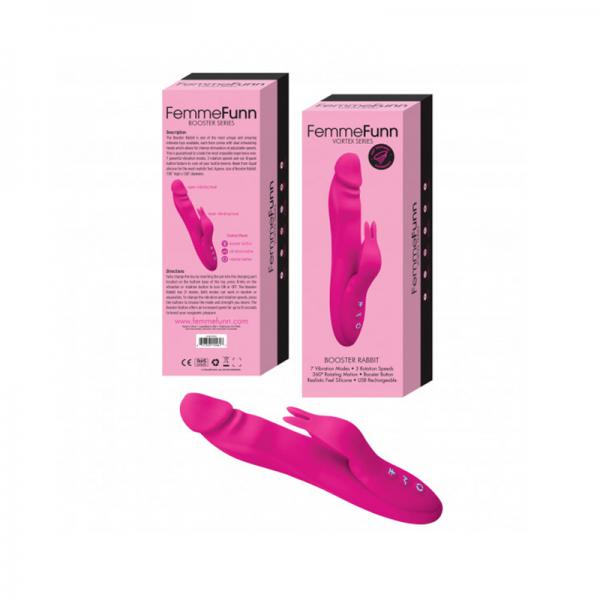 Femmefunn Booster Rabbit Vibrator Pink - Secret Garden