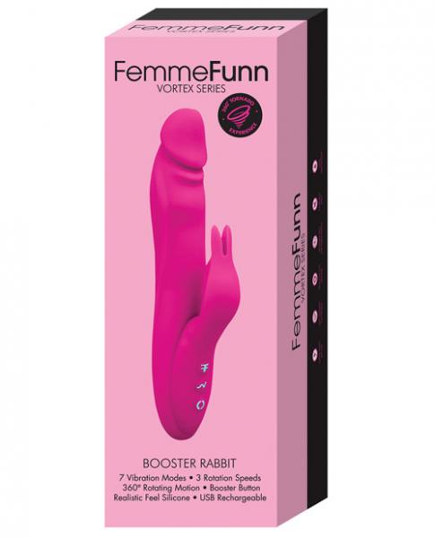 Femmefunn Booster Rabbit Vibrator Pink - Secret Garden