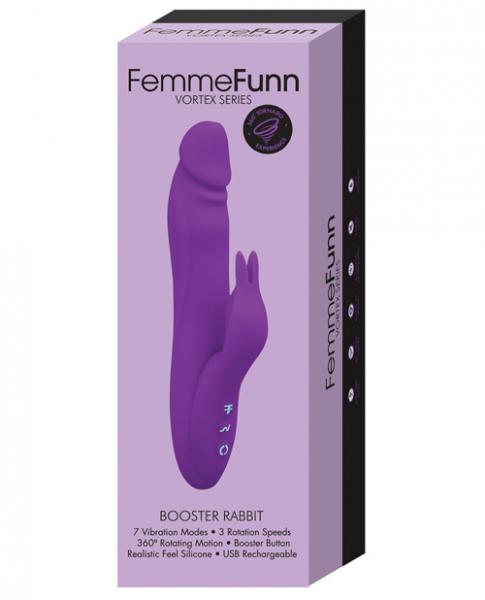 Femmefunn Booster Rabbit Vibrator Purple - Secret Garden