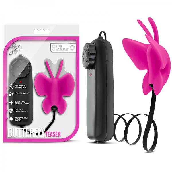 Luxe Butterfly Teaser Pink Clitoral Vibrator - Secret Garden