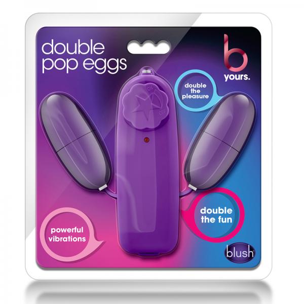 Double Pop Eggs Plum Purple Vibrating Bullet - Secret Garden