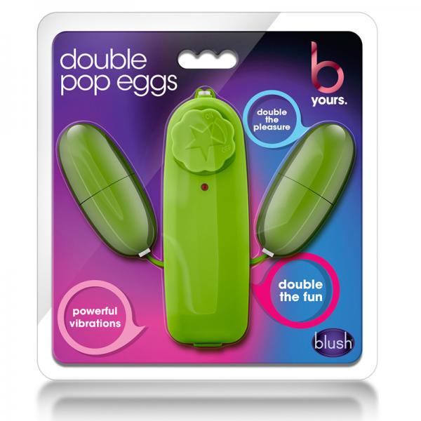 Double Pop Eggs Lime Green Vibrating Bullet - Secret Garden