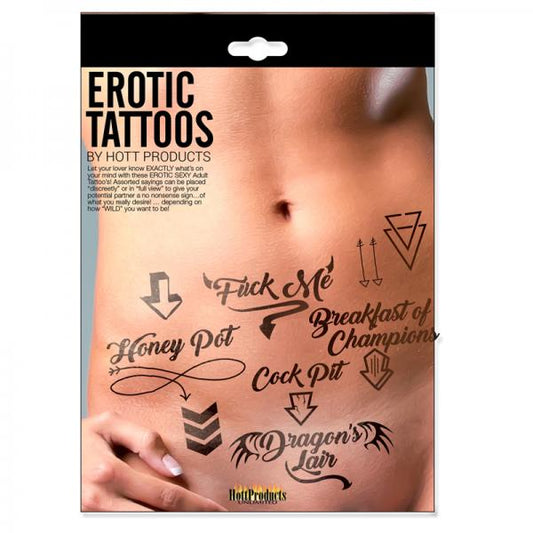 Erotic Tattoos Assorted Pack - Secret Garden