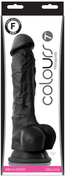 Colours Pleasures 7 inches Dildo Black