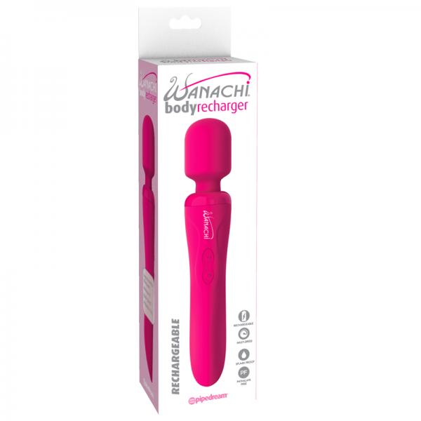 Wanachi Body Recharger Pink Wand Massager - Secret Garden